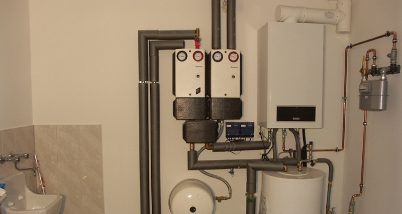 Installationsvorschlag: Niedertemperatur-Gas-Heizkessel Vitogas 200-F (Abbildung: Viessmann-Werke)